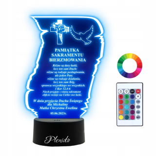 Plexido nočná lampa, viacfarebná